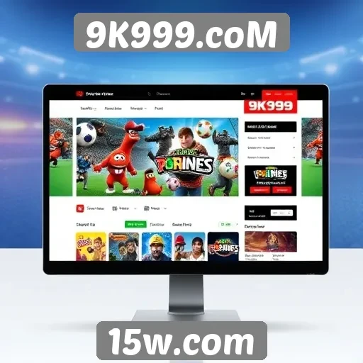 Explorando a interface de usuário do site 9K999.coM